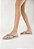 Chinelo Feminino Flat Flops Strass Bico Quadrado Schutz Cinza - Imagem 7