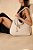 Bolsa Tote Médio Enfeites Alça Tresse Couro Luiza Barcelos Off White - Imagem 7