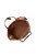 Bolsa Grande Tote Palha Couro Tag Logo Luiza Barcelos Camel - Imagem 6