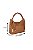 Bolsa Tote Médio Enfeites Alça Tresse Couro Luiza Barcelos Camel - Imagem 5