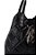Bolsa Grande Hobo Couro Logomania Spikes Tresse Luiza Barcelos Preto - Imagem 4
