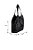 Bolsa Grande Hobo Couro Logomania Spikes Tresse Luiza Barcelos Preto - Imagem 6