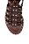 Rasteira Feminina Tiras Fivela Spikes Luiza Barcelos Marrom - Imagem 6