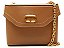 Bolsa Pequena Couro Alça Corrente Tiracolo Vicenza Camel - Imagem 1