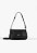 Bolsa Feminina Pequena Tiracolo Croco Alça Fina Schutz Preto - Imagem 1