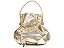 Bolsa Pequena Metalcolor Bucket Corrente Triangulo Schutz Dourada - Imagem 1