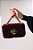 Bolsa Feminina Corrente Veludo Aplicação Luiza Barcelos Marsala - Imagem 8