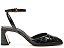 Scarpin Gales Slingback Croco Fivela Vicenza Preto - Imagem 1