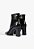 Bota Dressy Salto Bloco Bico Fino Zíper Schutz Preto - Imagem 3