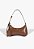 Bolsa Feminina Média Yumi Hobo Croco Schutz Coffee - Imagem 1
