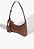 Bolsa Feminina Média Yumi Hobo Croco Schutz Coffee - Imagem 2