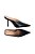 Mule Feminino Bico Fino Verniz Luiza Barcelos Preto - Imagem 4