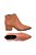 Bota Feminina Ankle Zíper Couro Luiza Barcelos Camel - Imagem 4