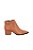 Bota Feminina Ankle Zíper Couro Luiza Barcelos Camel - Imagem 1
