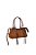 Bolsa Grande Baguete Multimaterial  Luiza Barcelos Marrom - Imagem 2