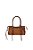 Bolsa Grande Baguete Multimaterial  Luiza Barcelos Marrom - Imagem 1