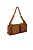 Bolsa Média Ultilitária Bolso Camurça Luiza Barcelos Marrom - Imagem 2