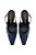 Scarpin Slingback Salto Taça Couro Luiza Barcelos Azul Marinho - Imagem 4