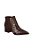 Bota Feminina Ankle Croco Zíper Luiza Barcelos Coffee - Imagem 2