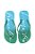Chinelo Com Degradê Luiza Barcelos Verde Trevo  E Azul Caribe - Imagem 4
