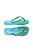 Chinelo Com Degradê Luiza Barcelos Verde Trevo  E Azul Caribe - Imagem 2