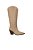 Bota Western Salto Couro Costura Luiza Barcelos Bege - Imagem 2