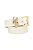 Cinto Couro Passante Logo Luiza Barcelos Off White - Imagem 1