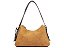 Bolsa Média Shoulder Iron Suede Napa Schutz Cuoio Brown - Imagem 1