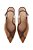 Scarpin Slingback Anabela Em Camurça Luiza Barcelos Caramelo - Imagem 4