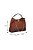 Bolsa Feminina Grande Camurça Corrente Logomania Luiza Barcelos Coffee - Imagem 7