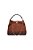 Bolsa Feminina Grande Camurça Corrente Logomania Luiza Barcelos Coffee - Imagem 1
