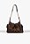 Bolsa Tiracolo Shoulder Lilibet Wild Média Couro Animal Print Schutz Natural Black - Imagem 3