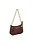 Bolsa Feminina Pequena Tiracolo Alça Corrente Logo Luiza Barcelos Coffee - Imagem 2