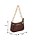 Bolsa Feminina Pequena Tiracolo Alça Corrente Logo Luiza Barcelos Coffee - Imagem 6