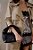 Bolsa Hobo Média Couro Com Nó Luiza  Barcelos Preto - Imagem 6