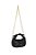 Bolsa Hobo Média Couro Com Nó Luiza  Barcelos Preto - Imagem 5