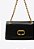 Bolsa Tiracolo Karen Pequena Vicenza Preto - Imagem 5