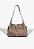 Bolsa Tiracolo Lilibet Média Camurça Marrom Schutz - Imagem 1
