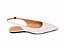 Sapatilha Slingback Em Couro Luiza Barcelos Off White - Imagem 2