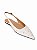 Sapatilha Slingback Em Couro Luiza Barcelos Off White - Imagem 3