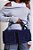 Bolsa Grande Bolso Camurça Luiza Barcelos Azul - Imagem 2