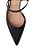 Scarpin Slingback Salto Taça Bico Fino  Luiza Barcelos Preto - Imagem 5