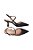 Scarpin Slingback Salto Taça Bico Fino  Luiza Barcelos Preto - Imagem 6