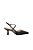 Scarpin Slingback Salto Taça Bico Fino  Luiza Barcelos Preto - Imagem 2