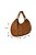 Bolsa Hobo Grande Em Camurça Com Aplicações Luiza Barcelos Camel - Imagem 4