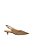 Scarpin Slingback Salto Baixo Couro Luiza Barcelos Argila - Imagem 2
