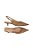 Scarpin Slingback Salto Baixo Couro Luiza Barcelos Argila - Imagem 6