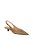 Scarpin Slingback Salto Baixo Couro Luiza Barcelos Argila - Imagem 1