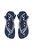 Chinelo Plataforma Lenço Multimaterial Luiza Barcelos Azul Marinho - Imagem 4