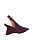 Scarpin Slingback Anabela Verniz Bico Fino Luiza Barcelos Marsala - Imagem 3